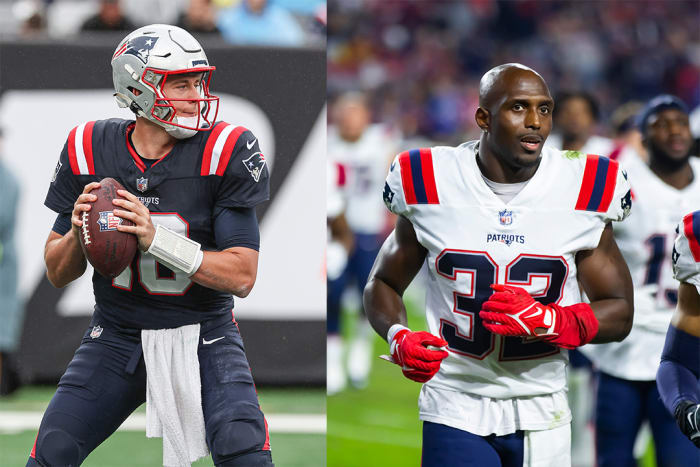 Jones (left) and McCourty side by side.